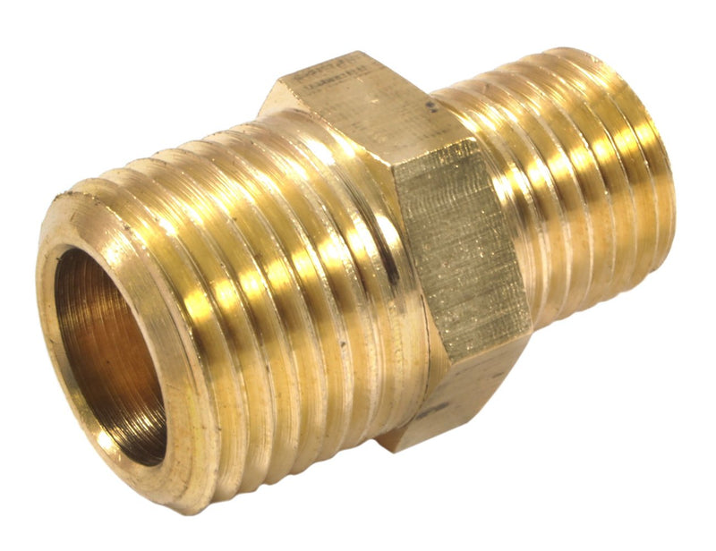 Forney 75533 Brass Fitting, Reducer Adapter, 3/8-Inch Male NPT to 1/4-Inch Male NPT - NewNest Australia