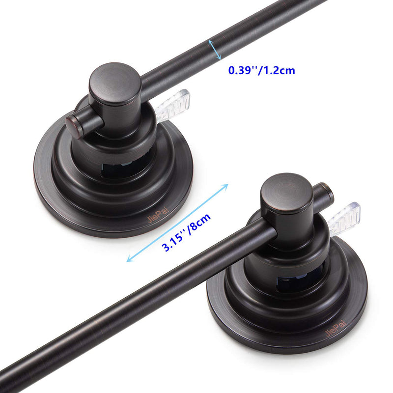 JiePai Suction Cup Towel Bar,Removable Modern Vacuum Suction Towel Holder for Bathroom Door Adhesive Towel Bar Suction Towel Rack Holder (Suction Towel Bar-16 inch Rubbed Bronze) Suction Towel Bar-16 Inch Rubbed Bronze - NewNest Australia