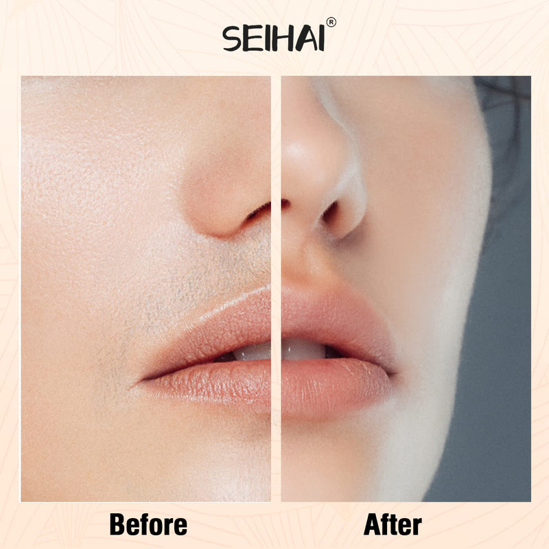 Facial Hair Removal For Women, Hair Removal Device (2023 Deluxe), Seihai Rechargeable Hair Remover/Face Shavers, Facial Hair Remover For Upper Lip, Chin, Included 4 X Replacement Heads - NewNest Australia