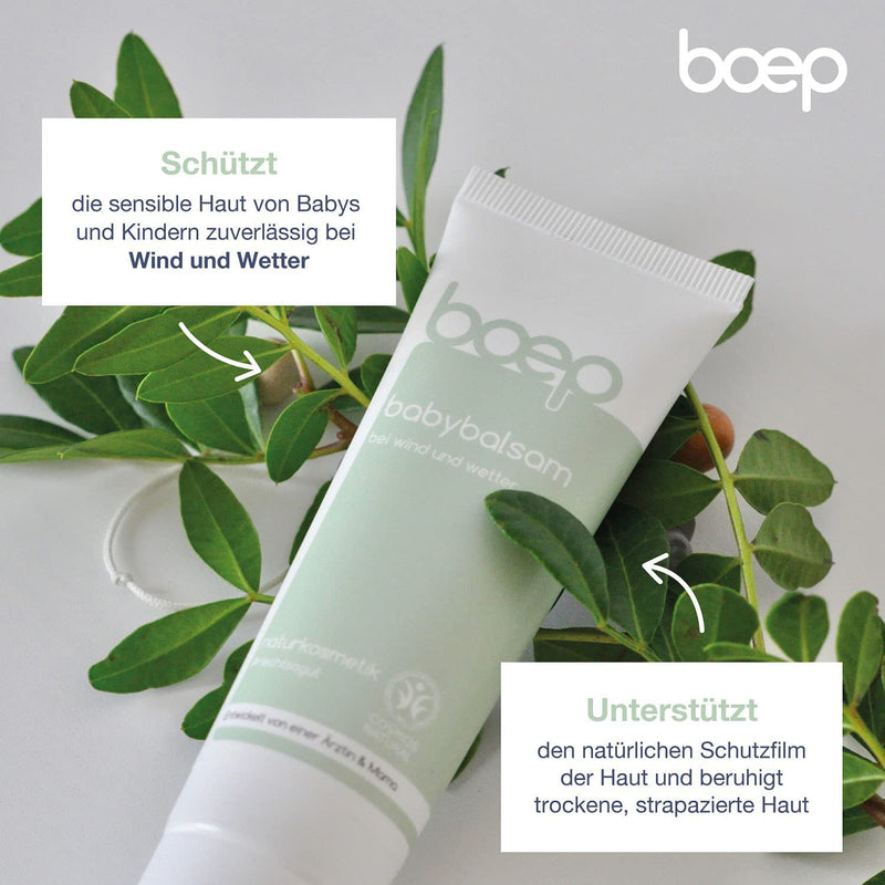 boep wind and weather cream for babies & children | Vegan natural cosmetics developed by a doctor | Cold protection cream baby balm for face and body | Wind & Weather Balm (50ml) - NewNest Australia