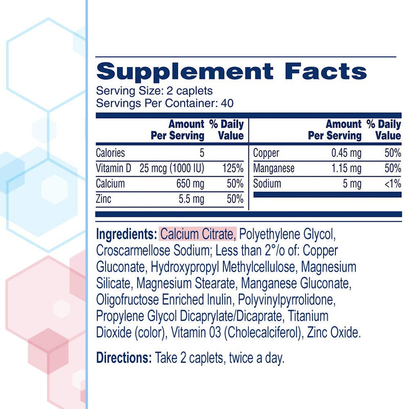 Citracal Maximum Plus, Highly Soluble, Easily Digested, 630 mg Calcium Citrate With 1000 IU Vitamin D3, Bone Health Supplement for Adults, Caplets, 120 Count - NewNest Australia