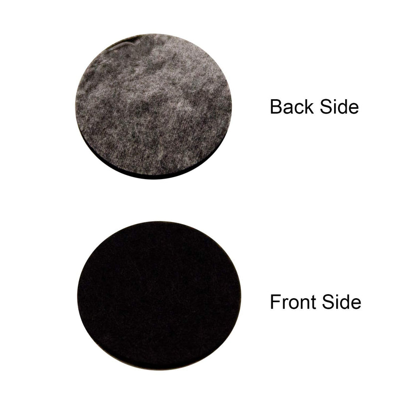 Iceyyyy 100+ Pieces Black Adhesive Felt Circles, Black Self-Adhesive Felt Sticker for Halloween DIY Projects, Professional Craft Finishing (1 Inch) 1 100Pcs(1 Inch) - NewNest Australia