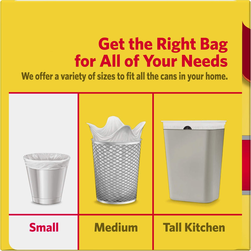 4 Gallon Trash Bags - 100 Small Mini Garbage Bags | 17" x 18" Clear Waste Basket Trash Bags | Bulk Plastic Bathroom Trash Can Liners 100 Pack - NewNest Australia