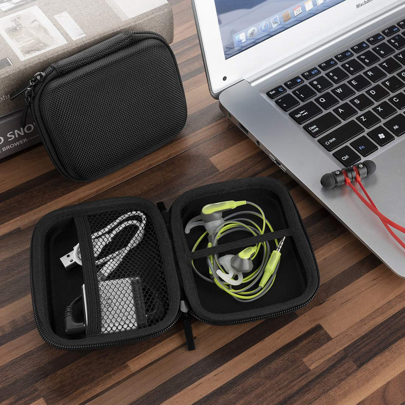 Geekria UltraShell Case Compatible with Bose, HiFiman, Phaiser, Shuer Headset, Replacement Protective Hard Shell Travel Carrying Bag with Cable Storage (Black) Black - NewNest Australia