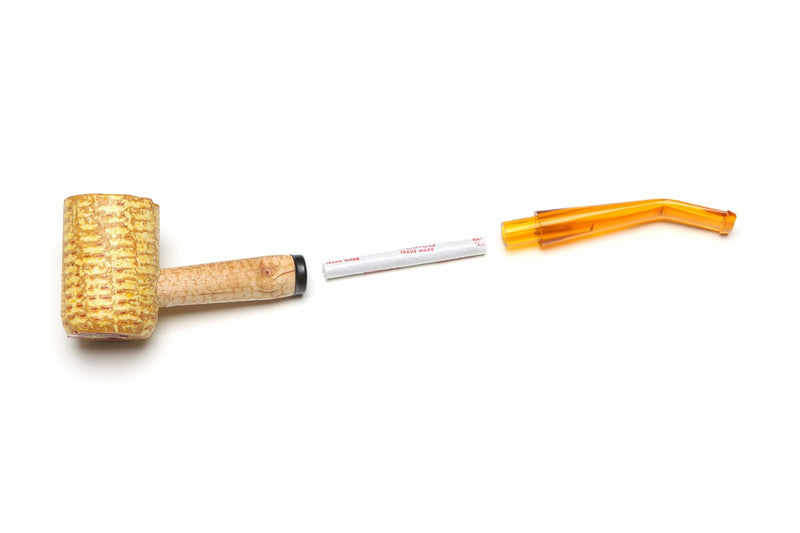 Missouri Meerschaum - Legend Corn Cob Tobacco Pipe - 5th Avenue, Bent Bit - NewNest Australia