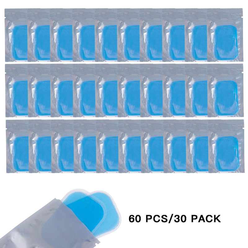 C100AE 60PCS EMS GEL PADS,EMS ABS Replacement Pads,Conductive Gel Pads Adhesive Electrodes,ABS Fitness Electric Stimulators Pads,EMS Trainer Gel Pads Toner,Abdominal Muscle Trainer Accessories - NewNest Australia
