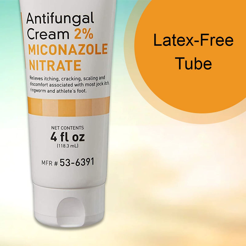 McKesson Antifungal Cream, 2% Miconazole Nitrate, Relives Jock Itch, Ringworm and Athlete Foot, 4 oz, 1 Count 4 Ounce (Pack of 1) - NewNest Australia