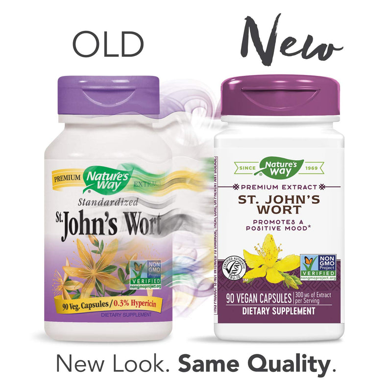 Nature’s Way St. John’s Wort, Premium Extract, Promotes Positive Outlook, Non-GMO, 90 Capsules 90 Count (Pack of 1) - NewNest Australia