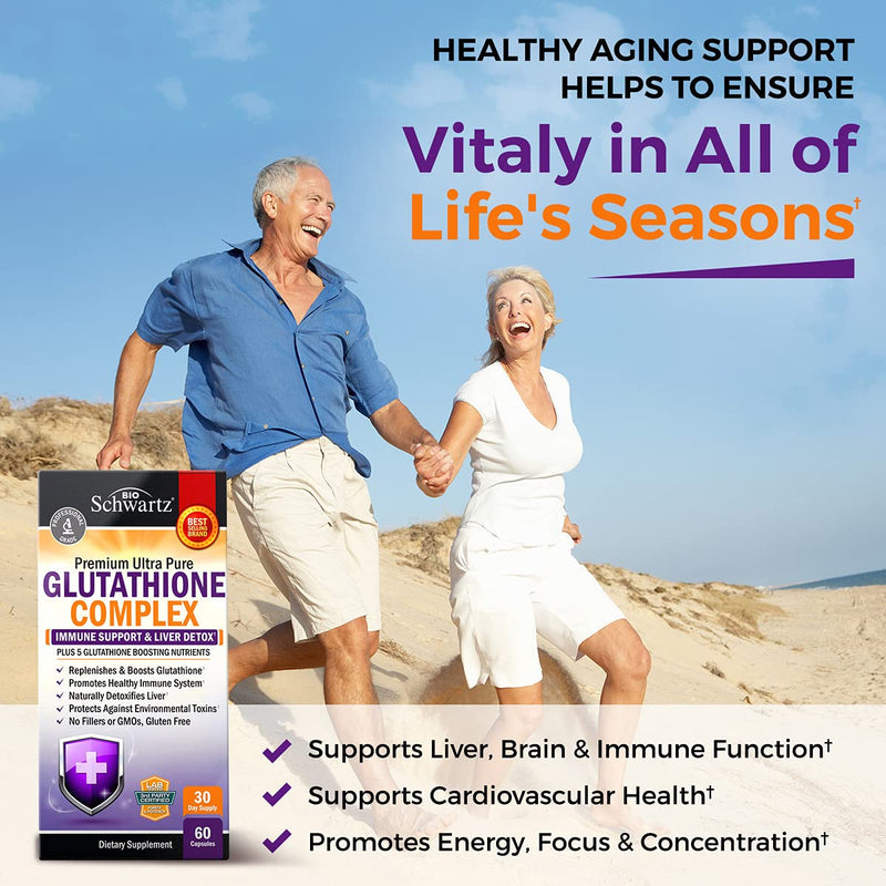Glutathione Supplement Liver Detox with Quercetin Vitamin C Milk Thistle Alpha Lipoic Acid Liver Supplement & Immune Support Pills - Natural Immunity Defense Health Formula & Liver Cleanse 500mg 60ct 60 Count (Pack of 1) - NewNest Australia