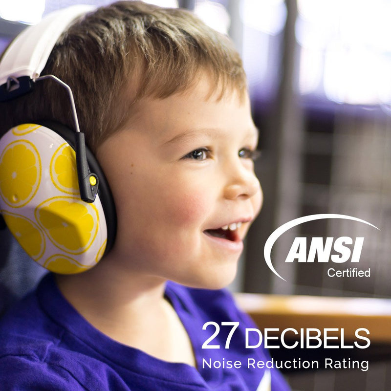 Muted Designer Hearing Protection For Infants & Kids - Adjustable Children's Ear Muffs from Toddler to Teen Aero Gray - NewNest Australia