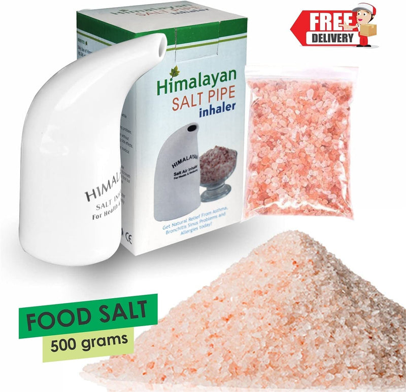 Salt Inhaler Manual Easy Saltpipe The Salt Therapy Inhalators for Allergy and Asthma - Original Himalayan Salt Ceramic Filled Pipe with 100% Pure Himalaya Rock Salt. (Salt Inhaler) - NewNest Australia