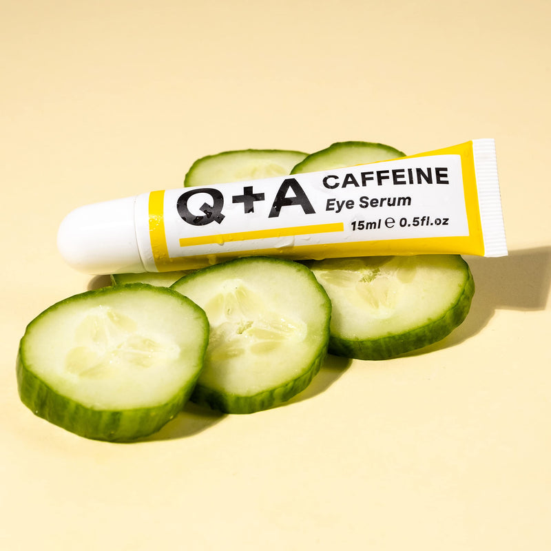 Q+A Caffeine Eye Serum. An eye serum to boost circulation and de-puff the under eye area. 15ml/0.5fl.oz - NewNest Australia