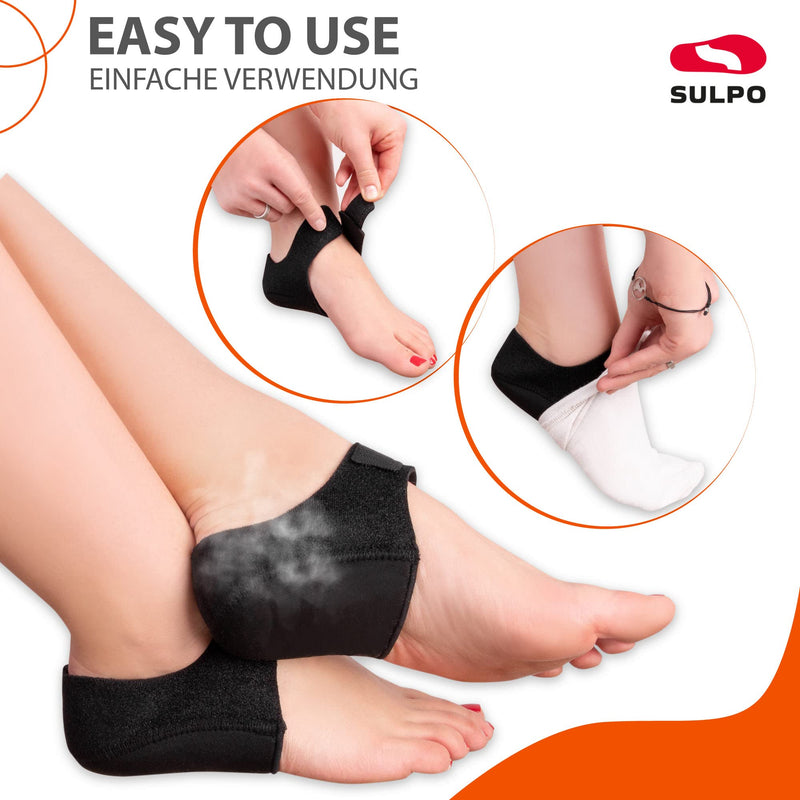 SULPO 1 pair of heel spur insoles - orthopedic silicone heel protection for shoes - heel pads - insoles gel - socks 40-46 L 40 - 46 - NewNest Australia