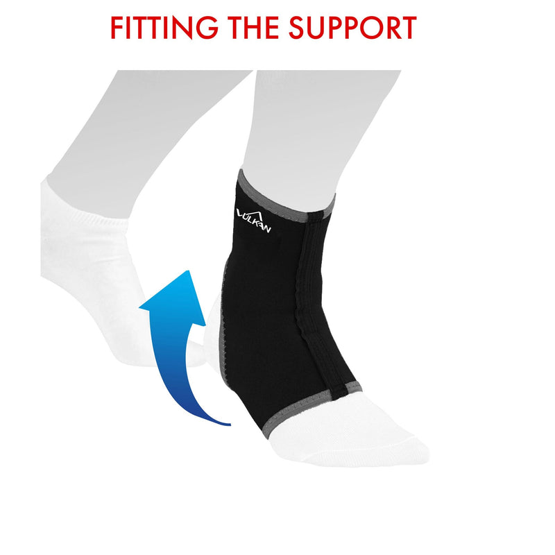 Vulkan Classic Long Ankle Support, Medium, Ankle Brace For Rolled Ankles, Sprains And Strains, Press Sleeve For Athletes And Fitness Training, Stabilizer For Achilles Injuries - NewNest Australia
