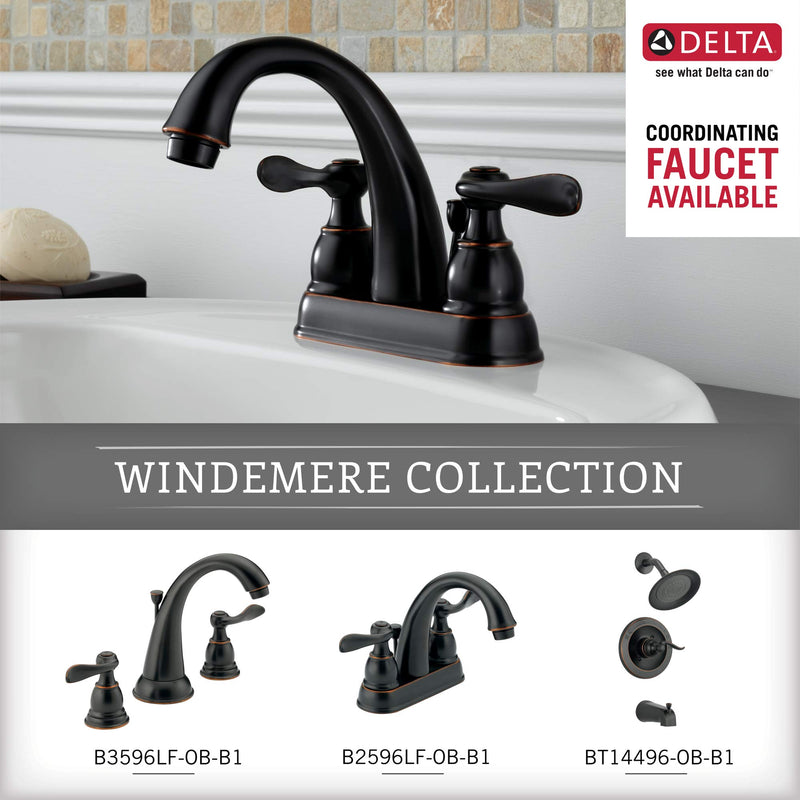 Delta Faucet 79646-OB Windemere Towel Ring, Extends 2-7/8 in. from wall, Oil Rubbed Bronze Oil-rubbed Bronze - NewNest Australia