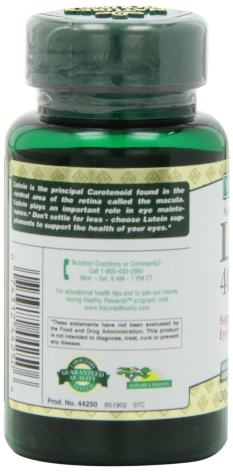 Nature's Bounty Lutein Pills, Eye Health Supplements and Vitamins, Support Vision Health, 40 mg, 30 Softgels - NewNest Australia
