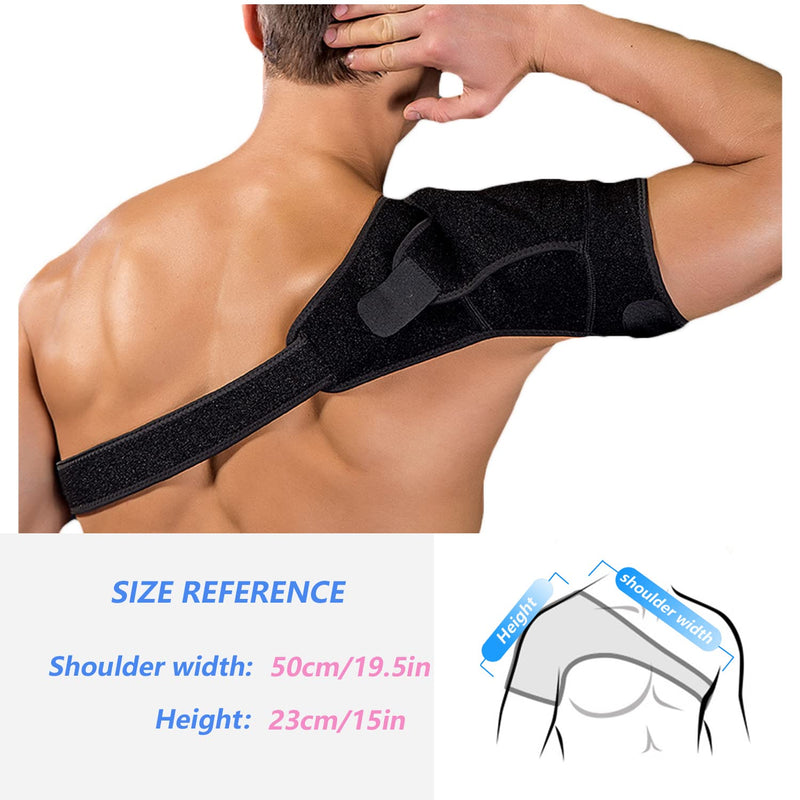 SOLO ACTFIT Shoulder Brace Adjustable Neoprene Wrap Arm Support Shoulder Support to Protect Against Injury Pain Rotator Elastic Sports Cuffs for Right and Left - NewNest Australia