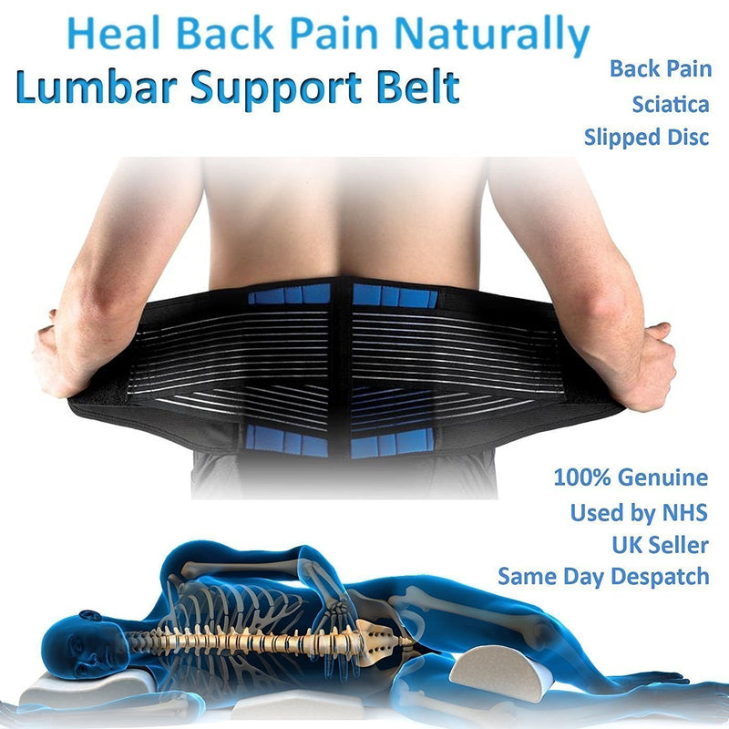 Suaver Abdominal Belt, Back Bandage, Back Strap For Stabilizing The Lumbar Vertebrae, Adjustable Kidney Belt, Abdominal Belt, Lumbar Support, Relief From Sciatica For Men And Women, Black Xxl/40-44") - NewNest Australia