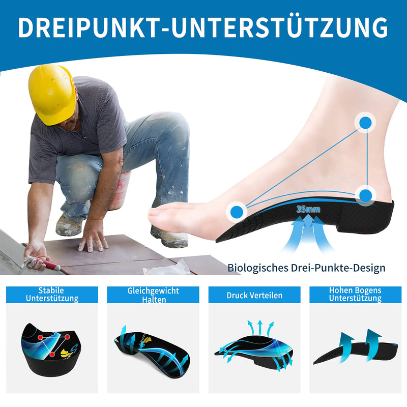 Plantar Fasciitis QBK 3/4 Insoles Sports Flat Foot Orthopedic Insoles Shoes for Heel Spurs Women and Men Achilles Tendonitis Pain Relief, M - NewNest Australia