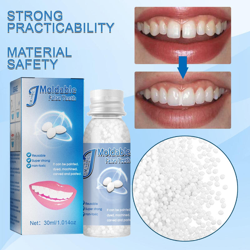 Tooth Repair Granules, Temporary Dentures, Temporary Tooth Repair Kit, Instant Veneers Dentures, Vampire Fake Dentures for Fixing the Filling of a Missing Broken Tooth Tooth Repair Granules - NewNest Australia
