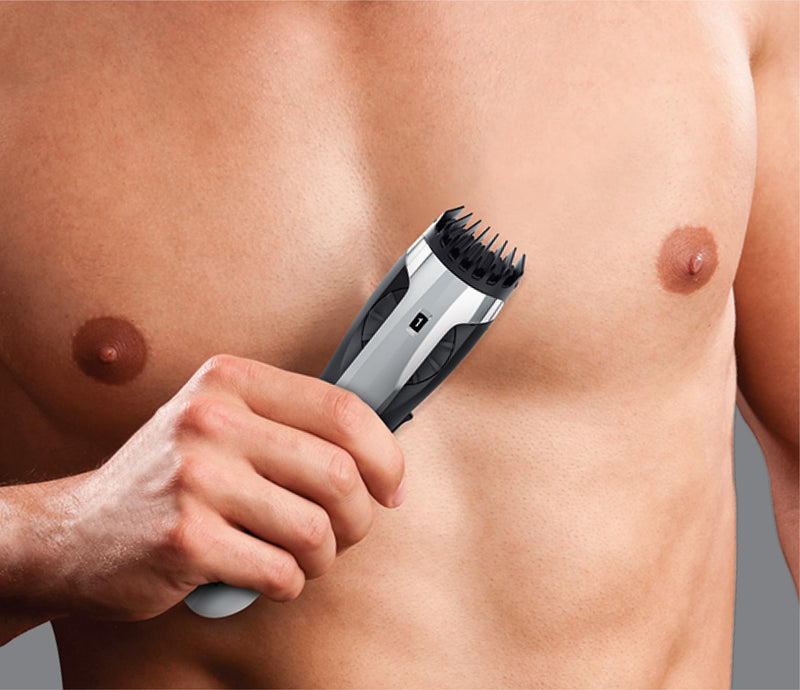 Remington Body Hair Trimmer Bodyguard BHT2000A, including foil razor attachment, wet and dry applications, black/gray - NewNest Australia
