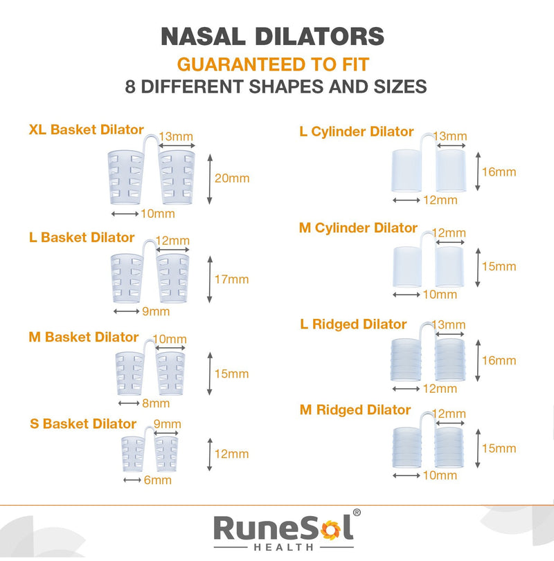 Nasal Dilators (x8 Pack) for Snoring Relief, Nose Vents Snoring Aids, Nasal Dilator Anti Snore Devices to Help You Breathe Through Your Nose, Snore Stoppers by Runesol - NewNest Australia