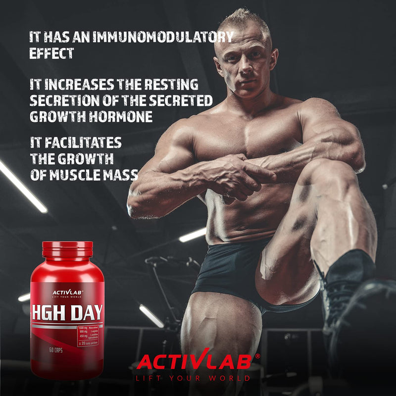 Activlab Hgh Day 60 Capsules | Maca Extract With Ornithine And Arginine | Zinc | Increase Libido, Testosterone, Muscle Mass | Regeneration | Strength Training, Martial Arts (Mma, Muay Thai, K1) - NewNest Australia