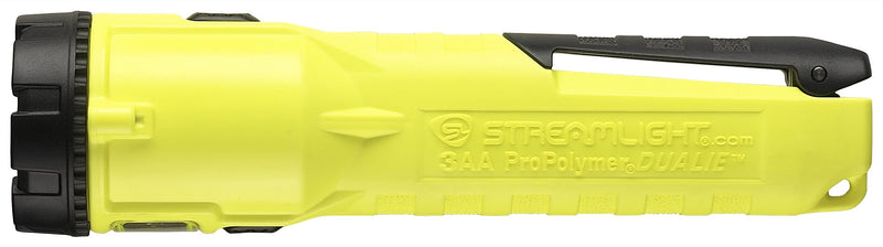 Streamlight 68750 Dualie 3AA 140-Lumen Dual Function Intrinsically Safe AA Battery Flashlight, Yellow – With 3 "AA" Alkaline Batteries 3xAA, Batteries Included - NewNest Australia