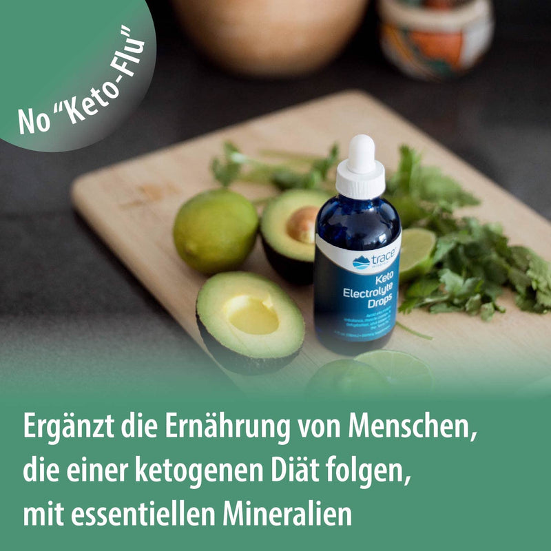 Trace Minerals | Keto Electrolytic Drops | Full Spectrum Electrolytes To Prevent Dehydration, Muscle Spasms, Keto Flu And Electrolyte Disorders | Gluten Free, Vegan | 24 Servings (4 Oz) - NewNest Australia