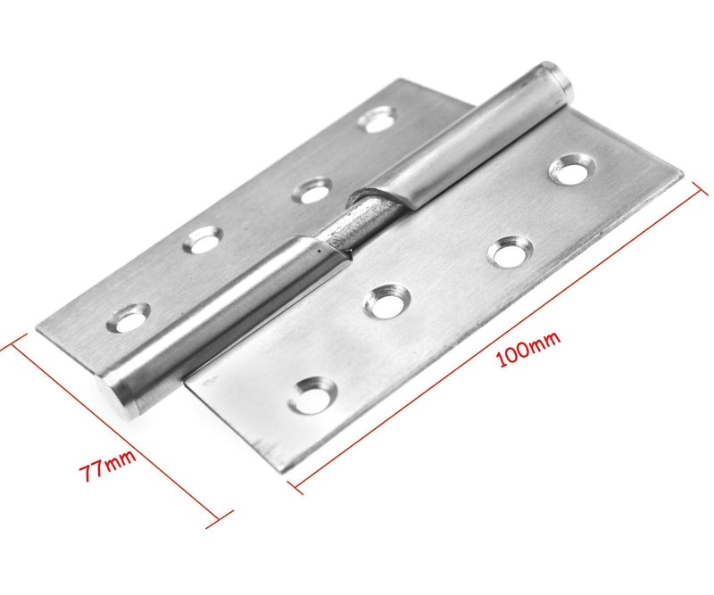 2X 1 Pair 4"/100mm Stainless Steel Rising Butt Handed Lift Off Door Hinge (Right) Right - NewNest Australia