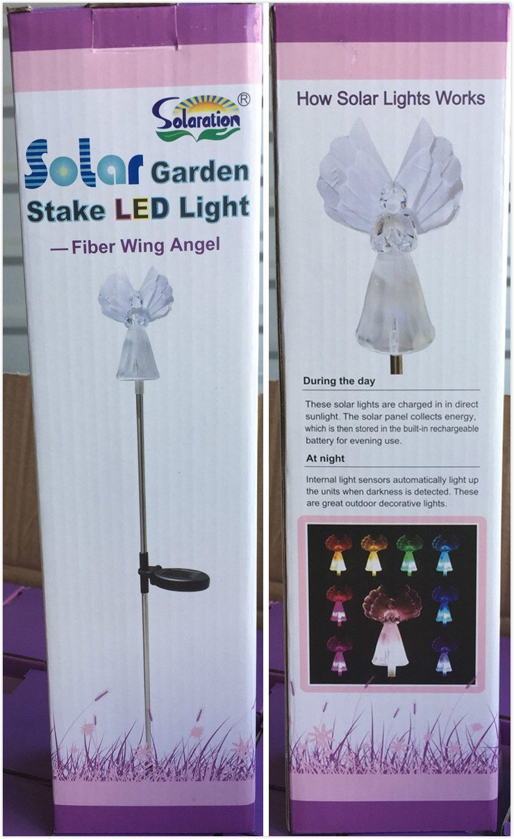 Solar Frosty Praying Angel Garden Light, Fiber Optic Wing - NewNest Australia