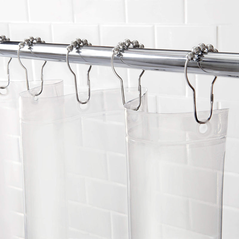 Kenney Lightweight Mildew-Resistant PEVA Shower Curtain Liner, 70" W x 72" H, Clear 70" x 72" - NewNest Australia