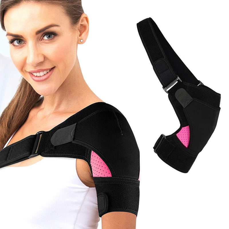 AWAVM Women's Shoulder Orthosis Neoprene Shoulder Support Double Support on the Shoulder Joint Injury Prevention and Recovery Sports Injuries Arthritic Shoulders - NewNest Australia