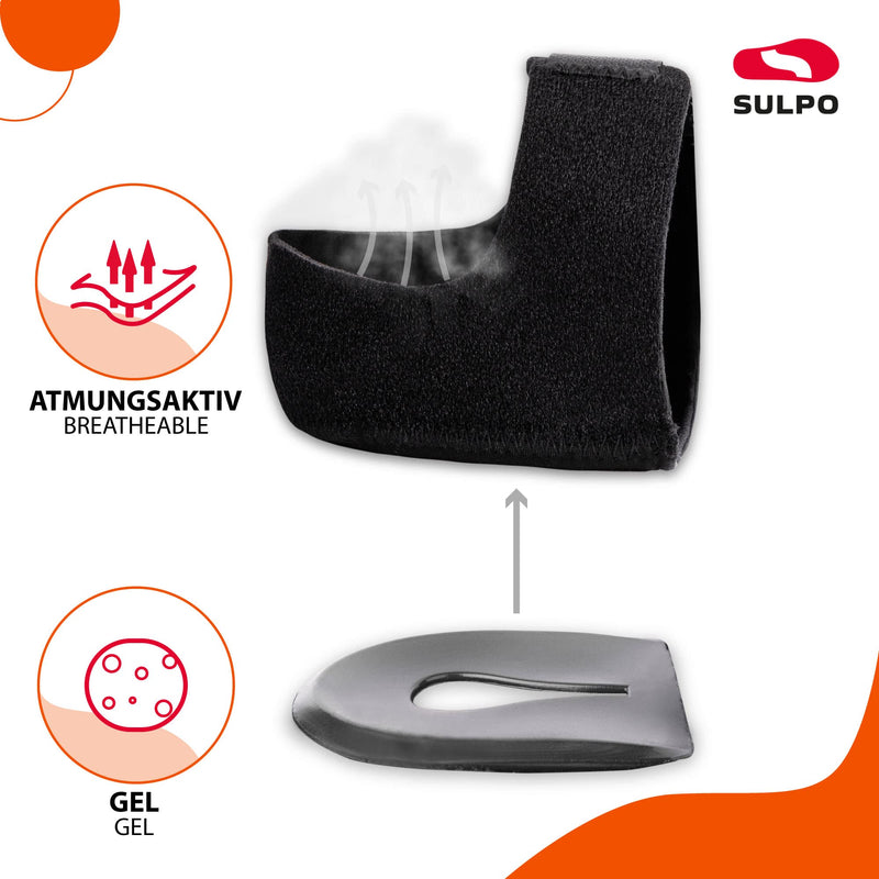 SULPO 1 pair of heel spur insoles - orthopedic silicone heel protection for shoes - heel pads - insoles gel - socks 40-46 L 40 - 46 - NewNest Australia