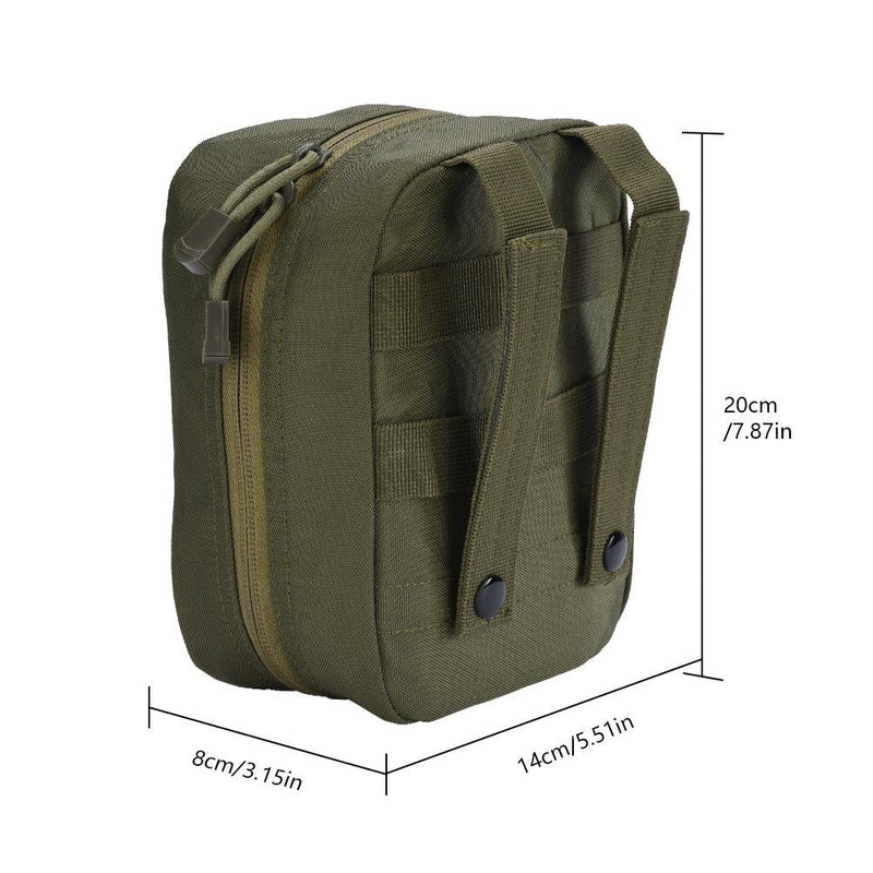 First Aid Medical Bag, First Aid Pouch Emergency Survival Kit Outdoor Backpack Molle Bag For Home Car Hunting Workplace Camping Travel 1000D Oxford Fabric (Army Green) - NewNest Australia