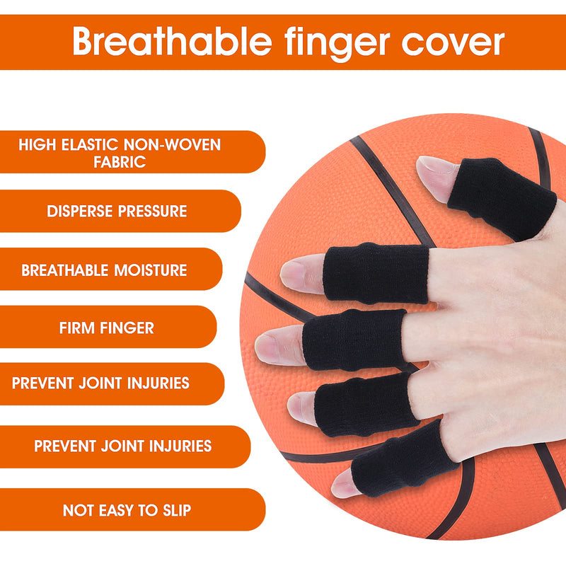 Pack of 10 Finger Protectors Elastic Finger Protectors Compression Support Finger Bandages for Pain Relief Arthritis - NewNest Australia