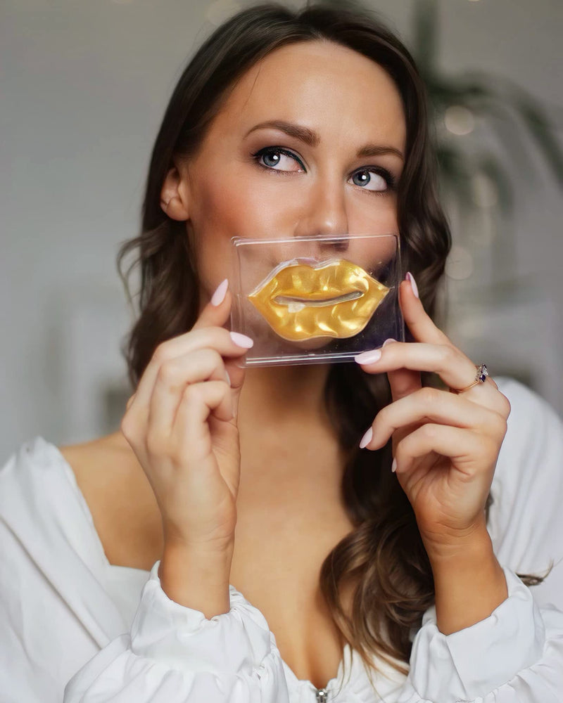 Balance Active Formula Gold + Marine Collagen Hydrogel Lip Masks (Includes 2 Masks) - Fuller looking lips. Moisturise & Smooth. Cruelty Free. - NewNest Australia