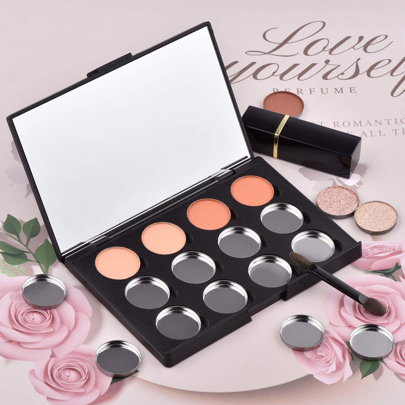 Allwon Empty Magnetic Eyeshadow Makeup Palette with Mirror and 12Pcs 26mm Round Metal Pans Mirror Included - NewNest Australia