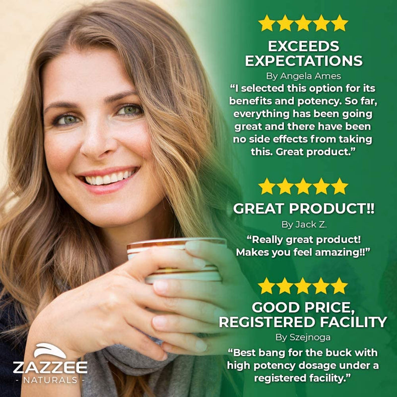 Zazzee Extra Strength Green Tea 20:1 Extract, 6000 mg Strength, 150 Vegan Capsules, 50% EGCG, 98% Polyphenols and 80% Catcehins, Potent 20x Extract, Up to 5 Month Supply, Vegan, All-Natural - NewNest Australia