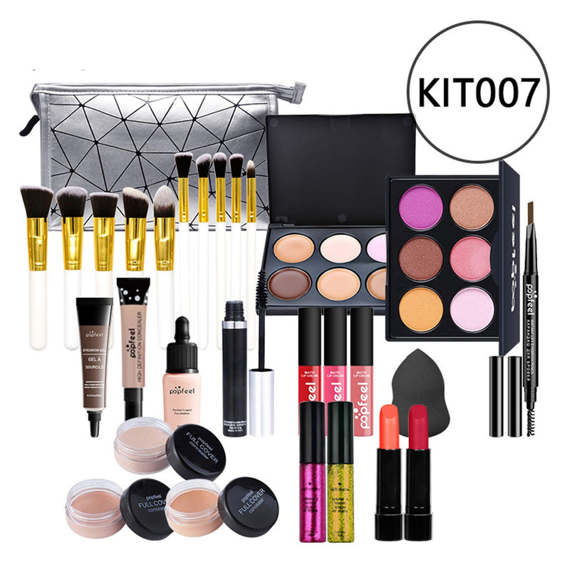 CHSEEO Multi-purpose Makeup Kit All-in-One Makeup Gift Set Makeup Essential Starter Kit Lip Gloss Blush Brush Eyeshadow Palette Highly Pigmented Cosmetic Palette #7 #3 - NewNest Australia