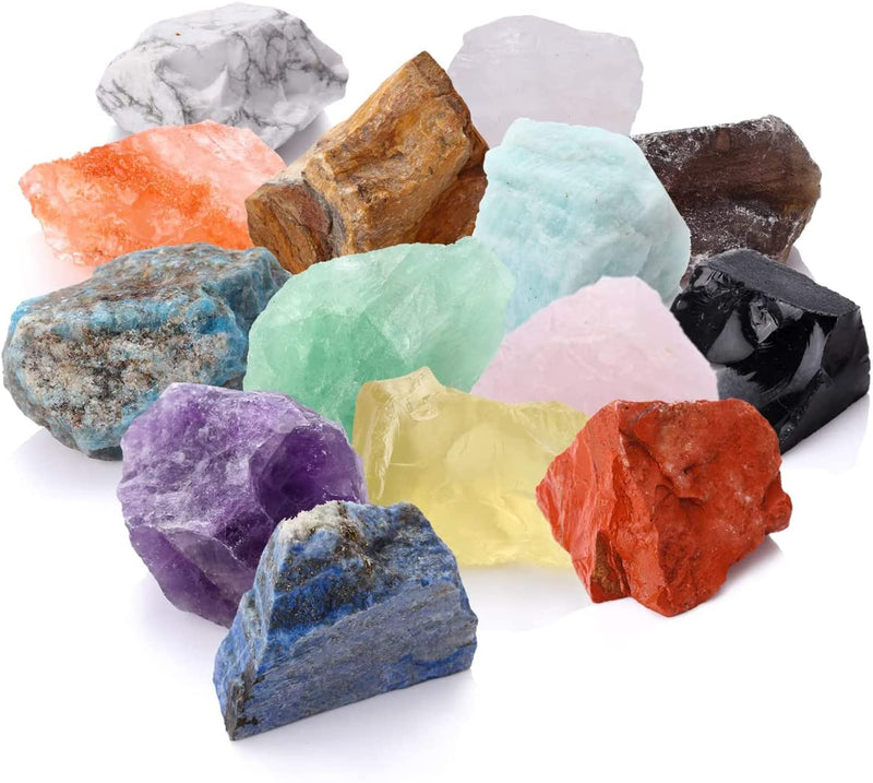 Crystals and Healing Stones for Attract Love, 28 Pcs Rose Quartz Crystals Kit, Chakra Self Love Healing Crystal with Gift Wooden Box for Wicca Beginners Reiki Yoga Meditation (18 PCS) 18 Pcs - NewNest Australia