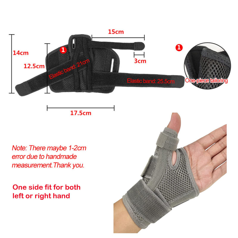 Wrist Thumb Support Splint Brace Hand Straps, Adjustable Sports Finger Guard for Carpal Tunnel Syndrome, Arthritis, Tendonitis, Sprains, Strains, Thumb Immobilizer 1 size fit Left or Right Hand(1PC) - NewNest Australia