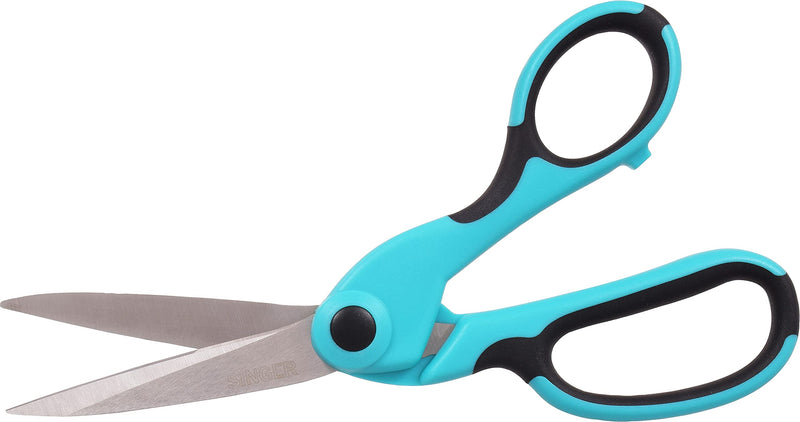 SINGER 00561 8-1/2-Inch ProSeries Heavy Duty Bent Sewing Scissors,Teal - NewNest Australia