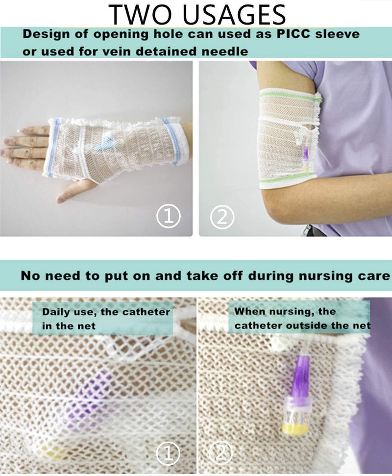 PICC Line Cover Sleeve - Arm Nursing PICC Shield Catheter Protector for Adult & Teenager, Elastic Net, Ultra-Soft, Breathable, Comfortable(XL) - NewNest Australia