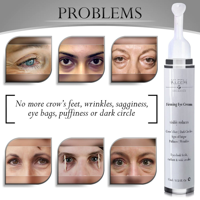 Anti Aging Eye Cream for Dark Circles and Puffiness that Reduces Eye Bags, Crow's Feet, Fine Lines, and Sagginess in JUST 6 WEEKS. The Most Effective Under Eye Cream for Wrinkles (0.51 fl.oz) 0.51 Fl Oz (Pack of 1) - NewNest Australia