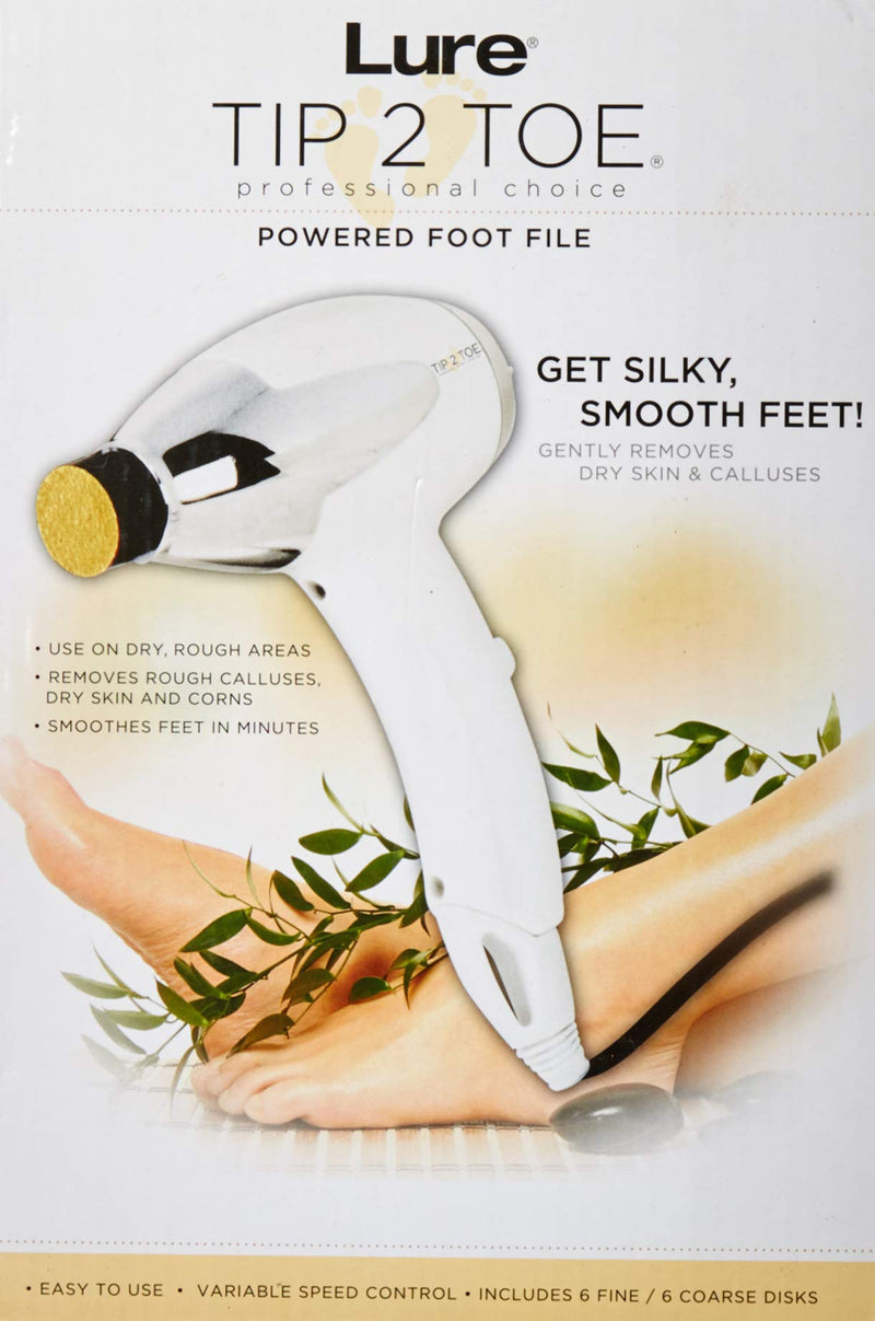J D beauty professional Tip2Toe Electric Callus Remover, White & Silver - NewNest Australia