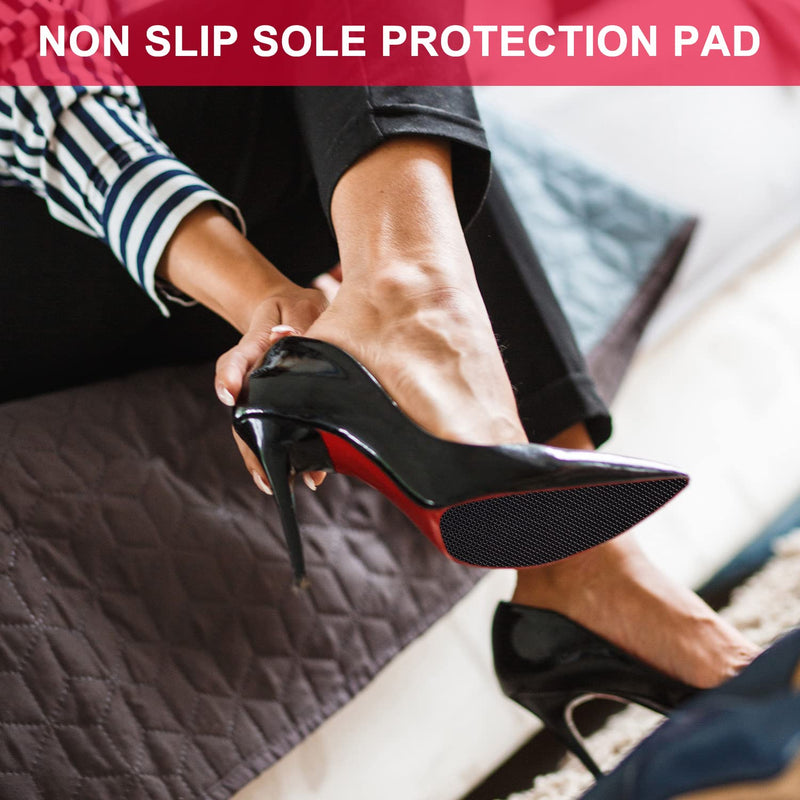 6Pcs 10.5"x3.9” Shoe Sole Protectors, Self-Adhesive Non-Skid Shoe Pads Rubber Shoe Bottom Grip Pads Noise Reduction Shoes Cushion Non-Slip Shoe Sole Pads for High-Heels Shoes, Black - NewNest Australia