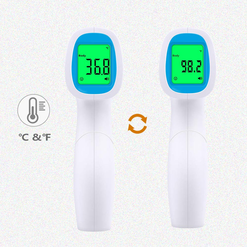 Thermometer for Adults Forehead, No Touch Thermometer for Adults, Forehead Thermometer, Instant Reading, Medical Grade, Good for Baby Food, Bath,Milk (Blue) Blue - NewNest Australia