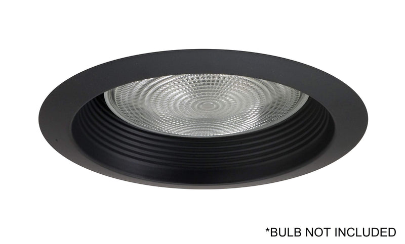 NICOR Lighting 6 inch Black Airtight Recessed Cone Baffle Trim, Fits 6 inch Housings (17550ABK) - NewNest Australia