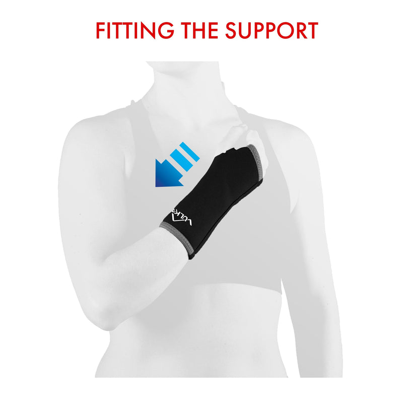 Vulkan Classic Long Wrist Support, Large, Wrist Support For Strains And Sprains, Wrist Sleeve For Carpal Tunnel Syndrome And Tendinitis, Wrist Press Sleeve For Fractures - NewNest Australia